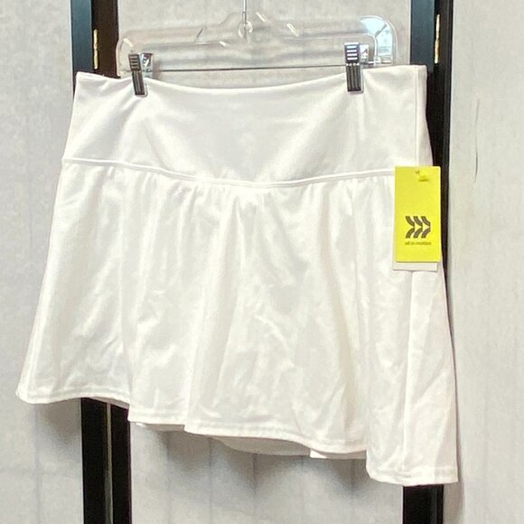 All in Motion High Rise Athletic Skort White XXL NWT Active Tennis Golf Workout - Picture 3 of 10